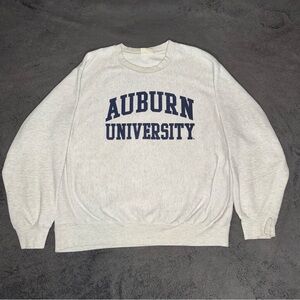 Auburn University Crewneck Sweater - Light Gray